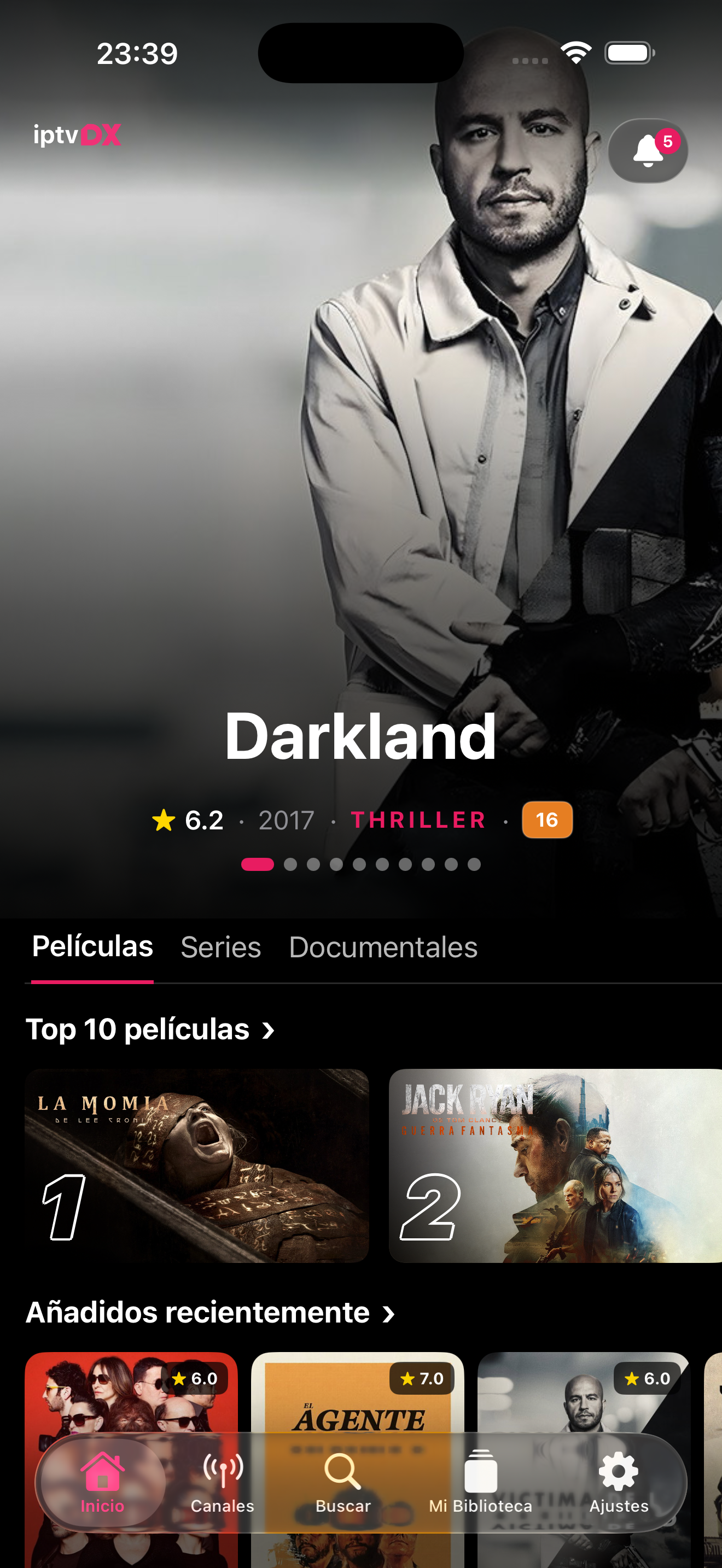 iptvDX en iPhone